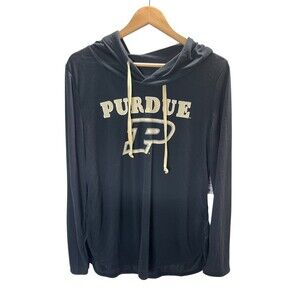 Colosseum Hoodie Women's Size XL Black Purdue Thin Light Sweatshirt